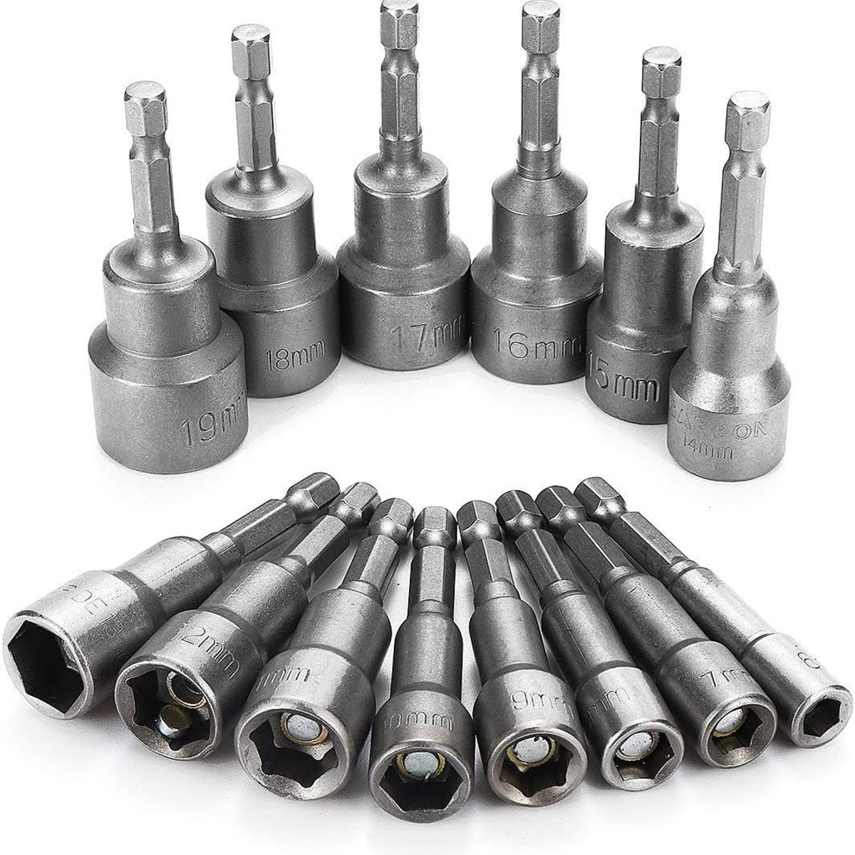 KUANGYE - Set De 14 Puntas Magneticas Hexagonales, Dados