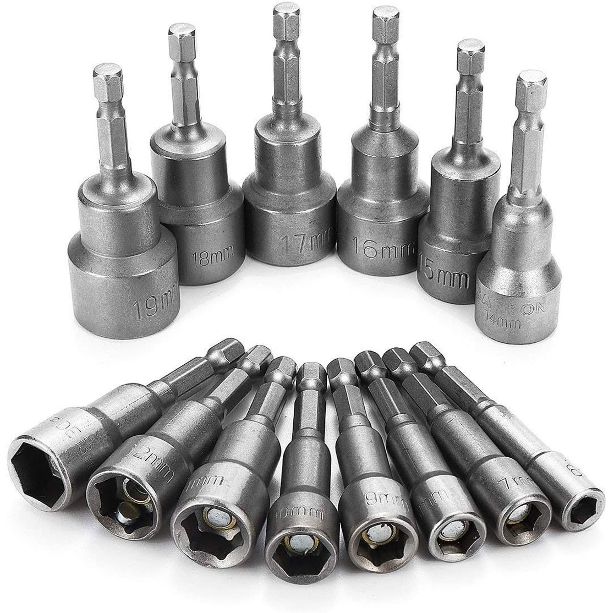 KUANGYE - Set De 14 Puntas Magneticas Hexagonales, Dados