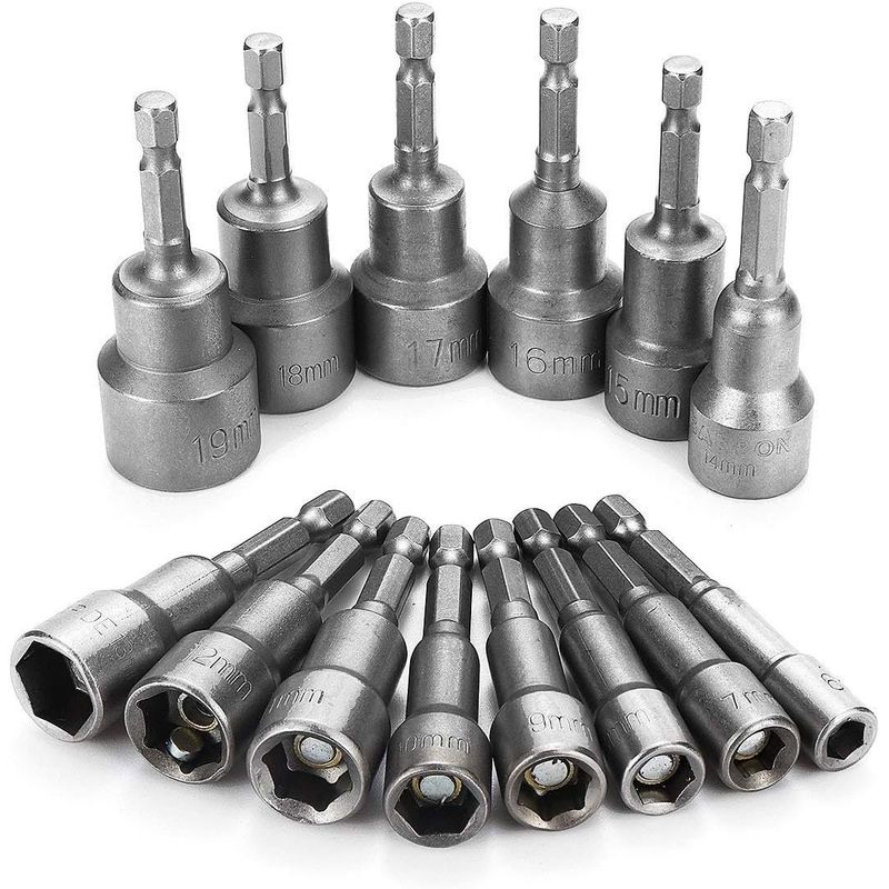 KUANGYE - Set De 14 Puntas Magneticas Hexagonales, Dados