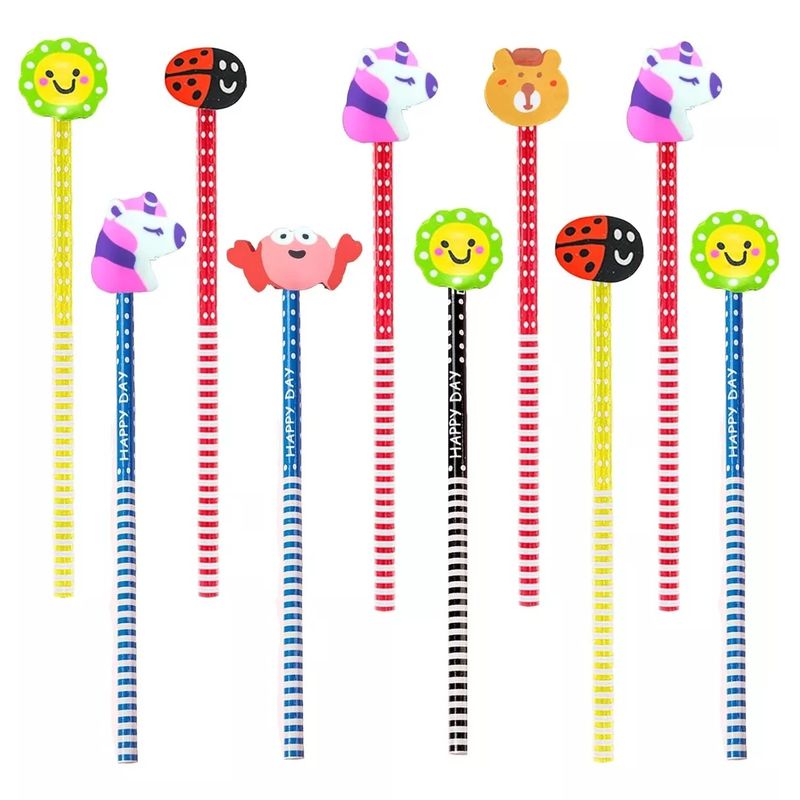 KUANGYE - Set De 40 Lápices Niños Grafito Mina Colores Diseños