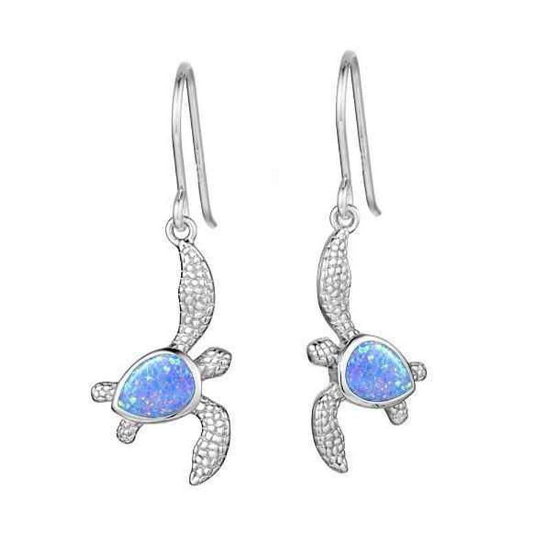 GENERICO - Aros tortuga opalo plata 925