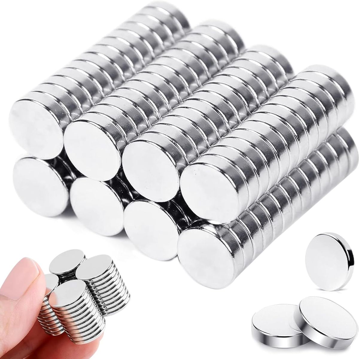 KUANGYE - 200 Imanes Neodimio Redondo Imán 5x2 Mm Super Potente