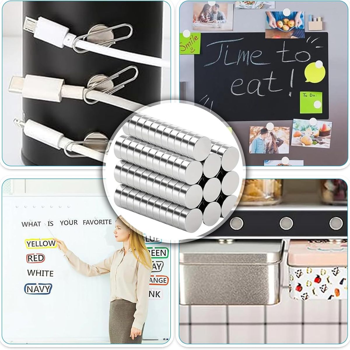 KUANGYE - 200 Imanes Neodimio Redondo Imán 5x2 Mm Super Potente