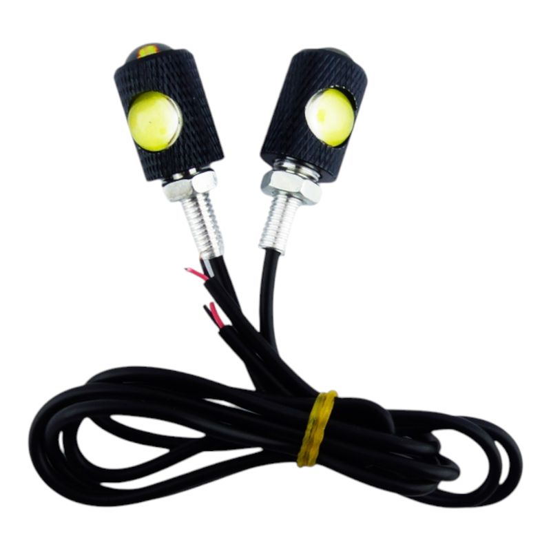 GENERICO - x2 Luz LED Para Para Patent Para Auto/Moto 12 V rojo