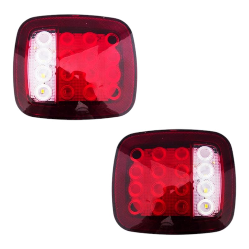 GENERICO - 2x Foco Trasero Ideal Para Carro De Arrastre 12V