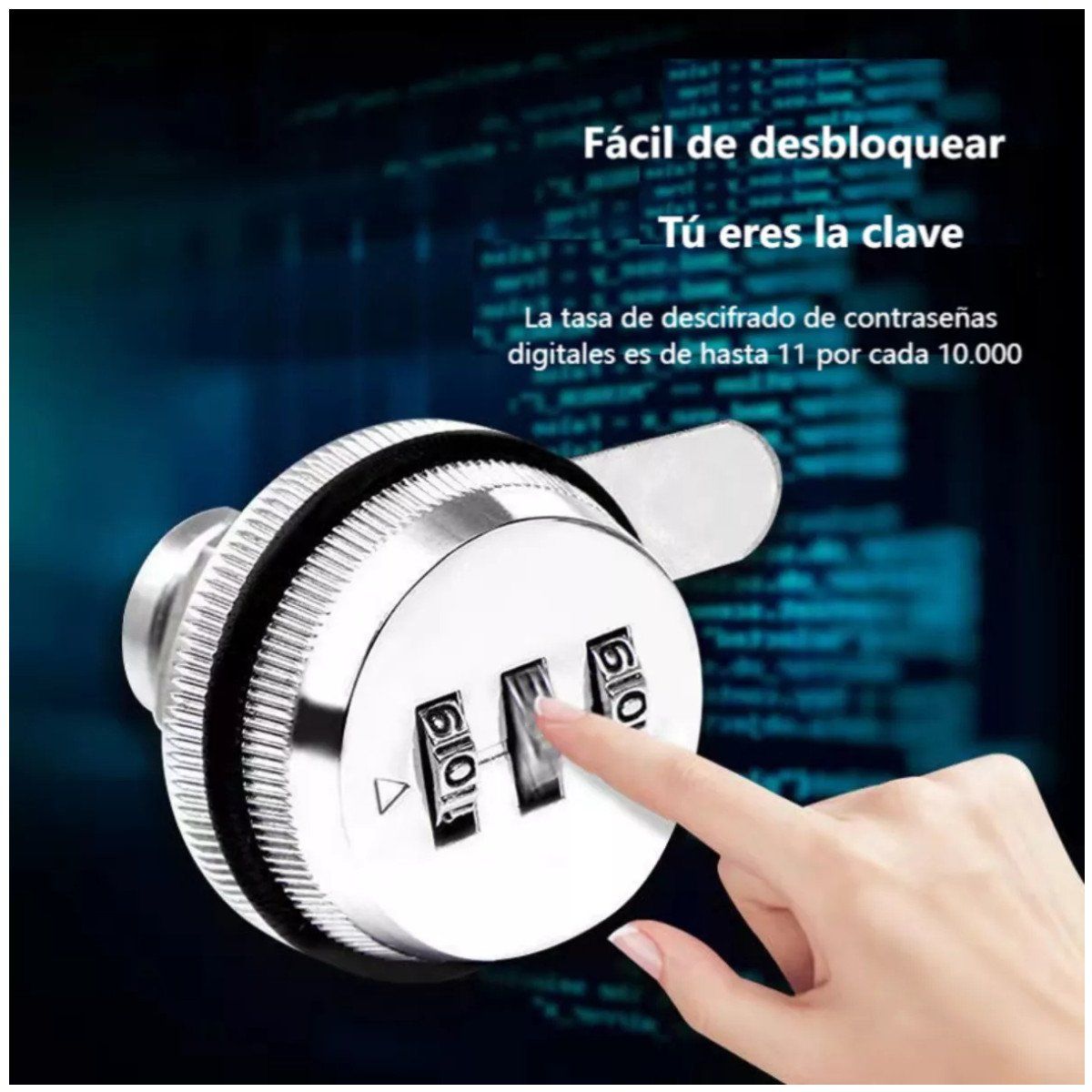 KUANGYE - Cerradura Codificada Chapa Para Muebles Lockers Casilleros