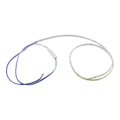 GENERICO - 2x Tira LED Estrobo 60Cm Luz Roja 12V PAuto-Moto Waterproof