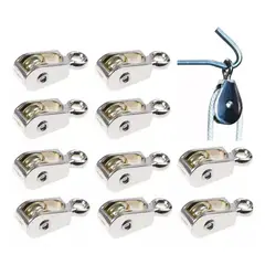 KUANGYE - Roldana Simple O Sencilla, Fija 36mm Cromada Pack 10 pcs