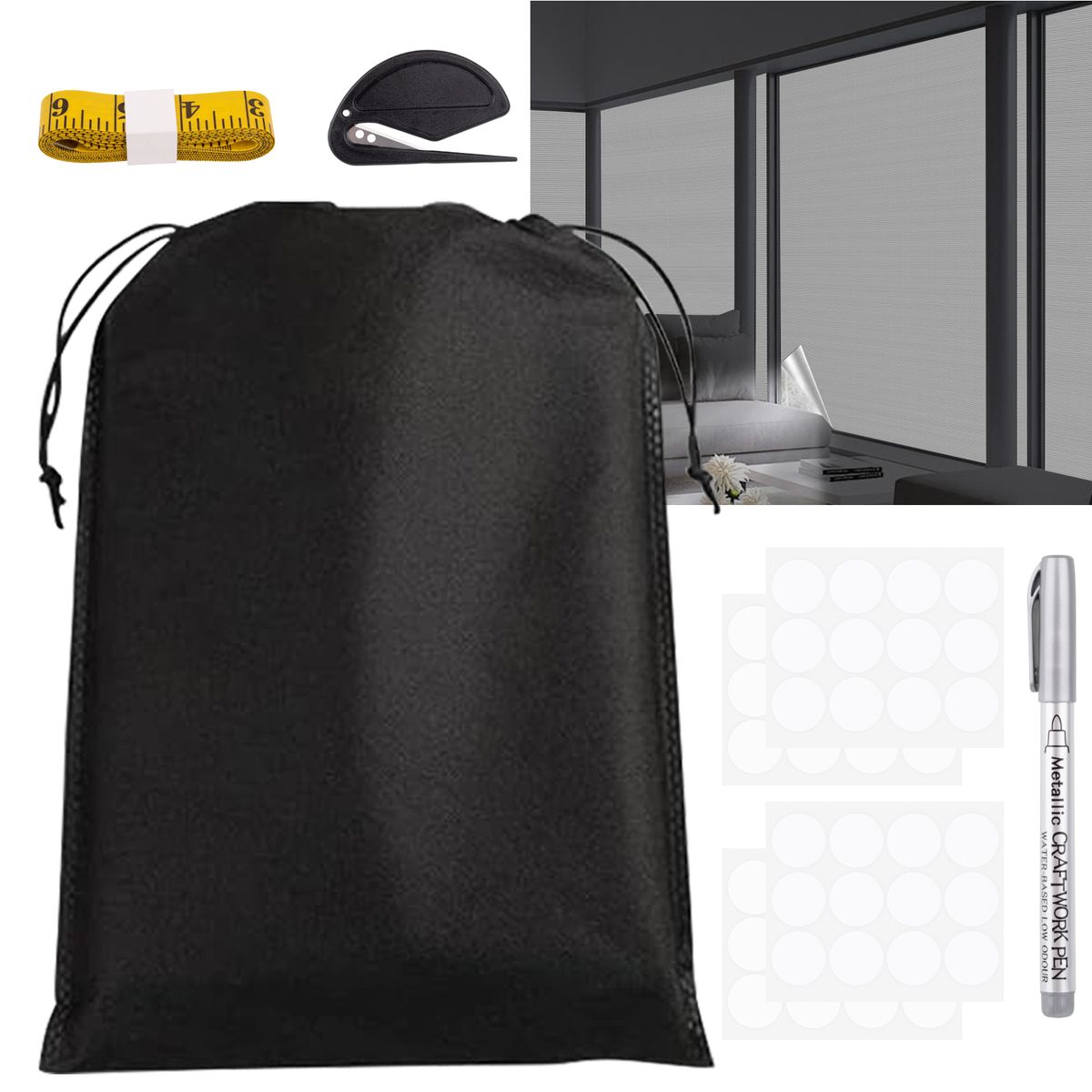 AIZO - AIZO Cortinas Blackout 420d Revestidas De Plata 145X200mm