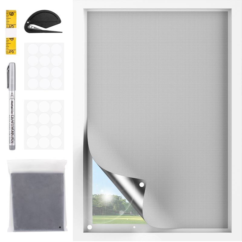 AIZO - Cortinas Blackout 420d Revestidas De Plata 14x52m