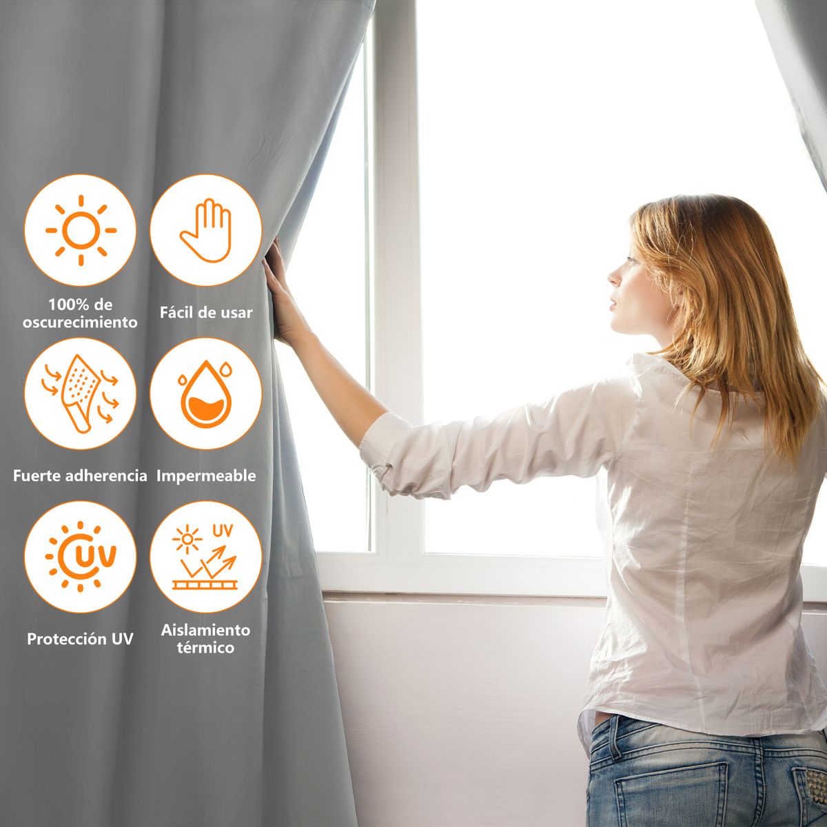 AIZO - AIZO Cortinas Blackout 420d Revestidas De Plata 145X200mm