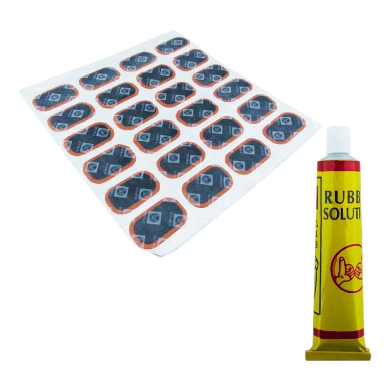GENERICO - 3x Kit Reparacion De Neumaticos Con Parches + Pegamento
