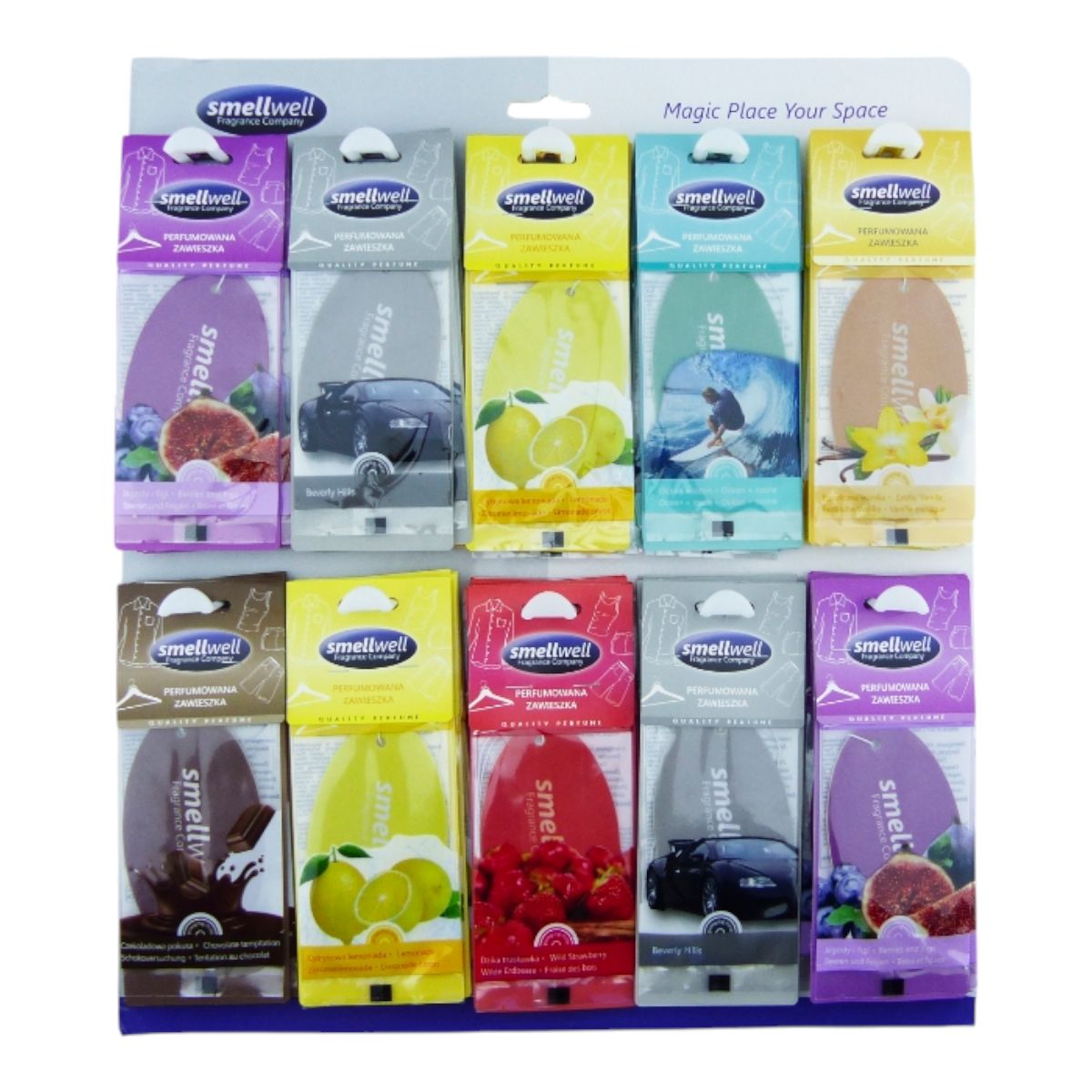 GENERICO - x400 Desodorante Para Auto Piezas Exhibidor De Aromas surtid