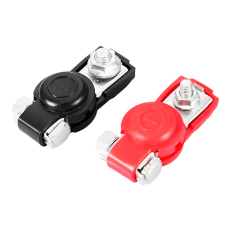 GENERICO - Terminal Para Bateria Con Funda En PVC Set X 2