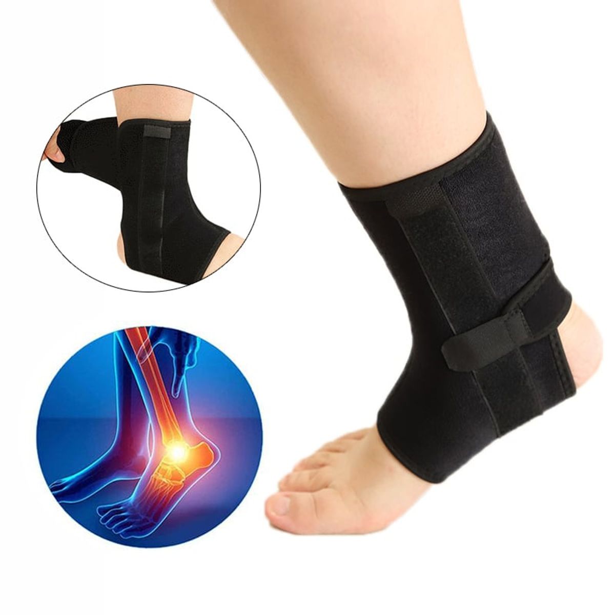 KUANGYE - Tobillera Ortopédica Estabilizadora Con Férula Lateral