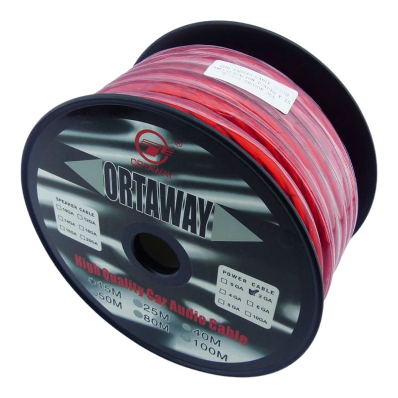 GENERICO - Rollo De Cable Para Amplificador Audio De Auto 15 Mts