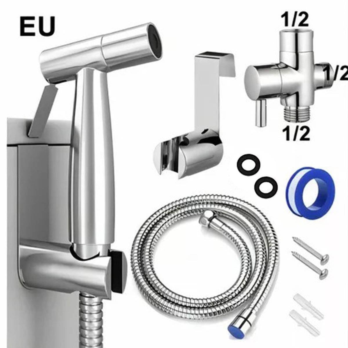 BITART - Ducha Bidet Arabe Acero Inoxidable Wc Inodoro Alta Calidad