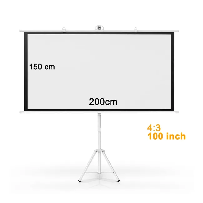 BITART - Telón Mural de Proyector Portátil 100 pulgadas