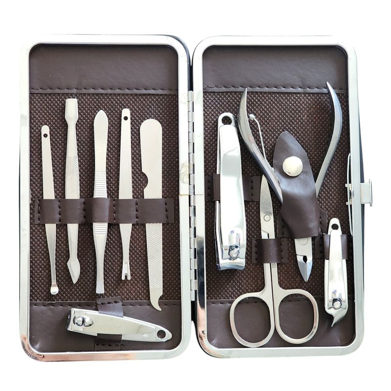 GENERICO - Set de Manicura 10 Piezas con Estuche 50051