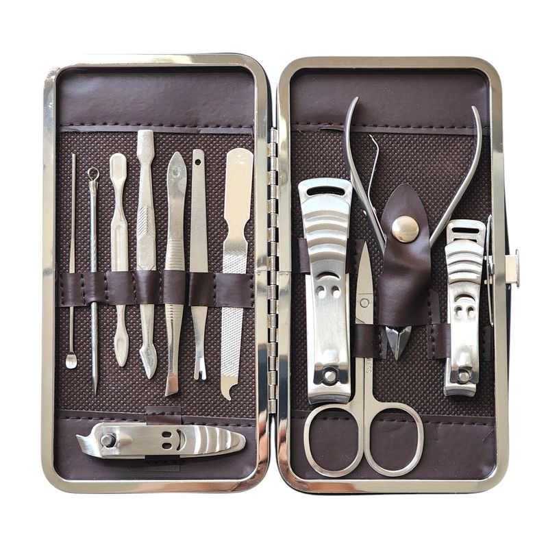 GENERICO - Kit Manicura, Pedicura, Rostro 12 Piezas 19723