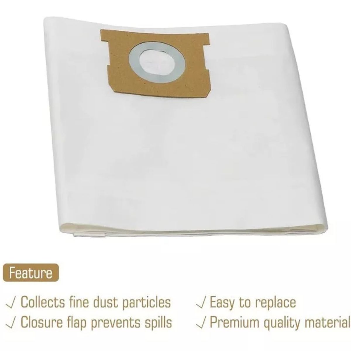 GENERICO - Bolsas Para Aspiradora Tipo Shopvac E H 15-22 Gal