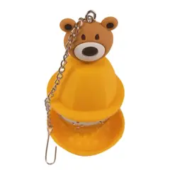 TODOK - Infusor de Té de Malla Fina de Acero Inox Amarillo Oscuro T-10008-4