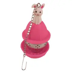 TODOK - Infusor de Té de Malla Fina de Acero Inox RosaT-10008-5