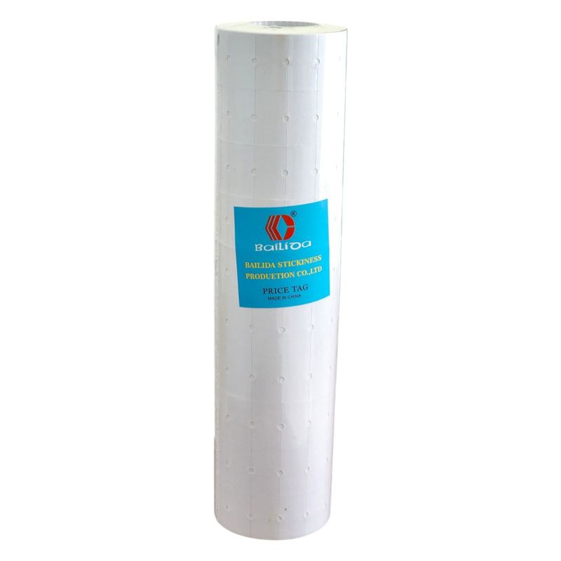 GENERICO - Pack 10 Rollo 4.000 Etiquetas Blanca Bailida MX5500