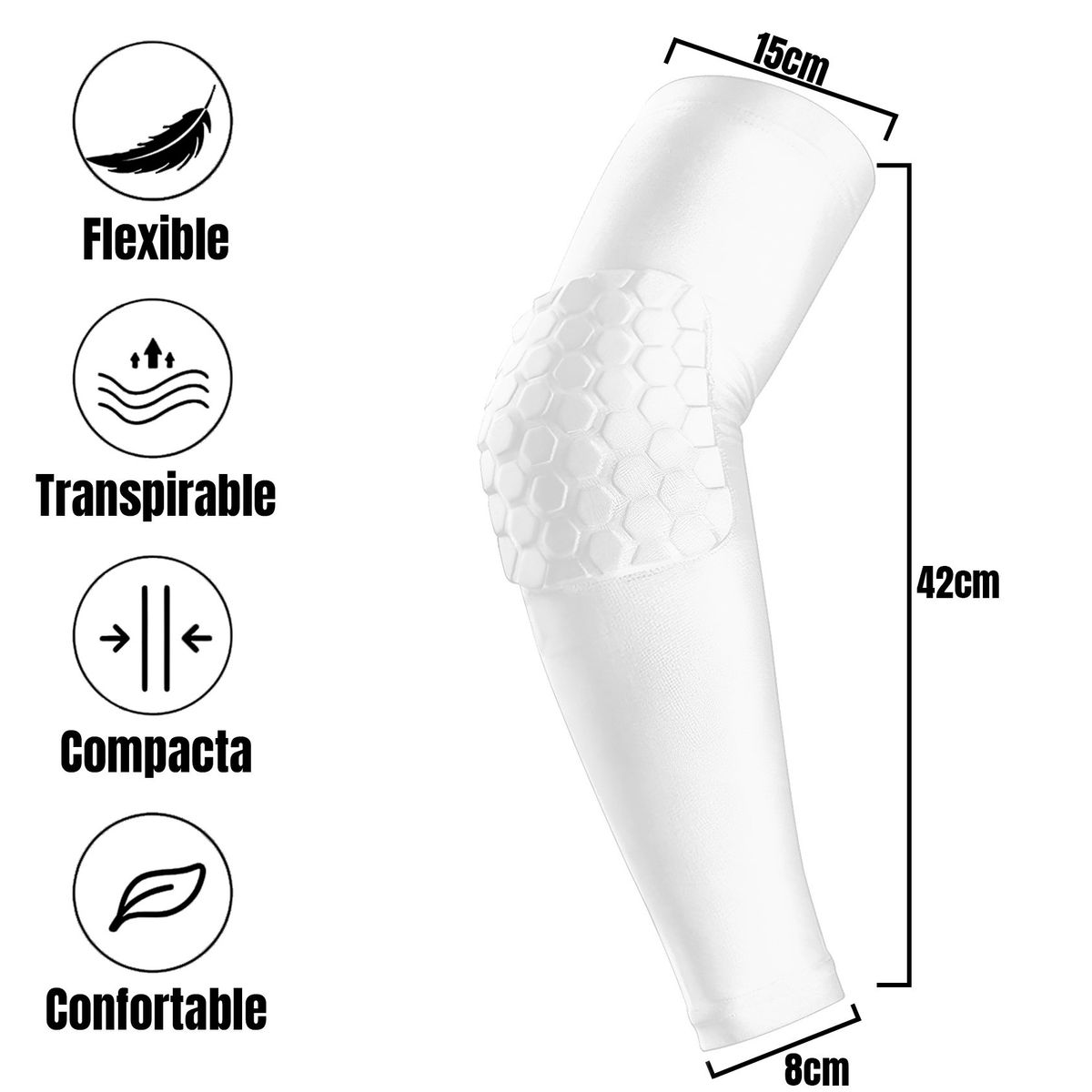 GENERICO - Pack 2 Coderas Elasticas Deportivas Mangas Deportivas Voley