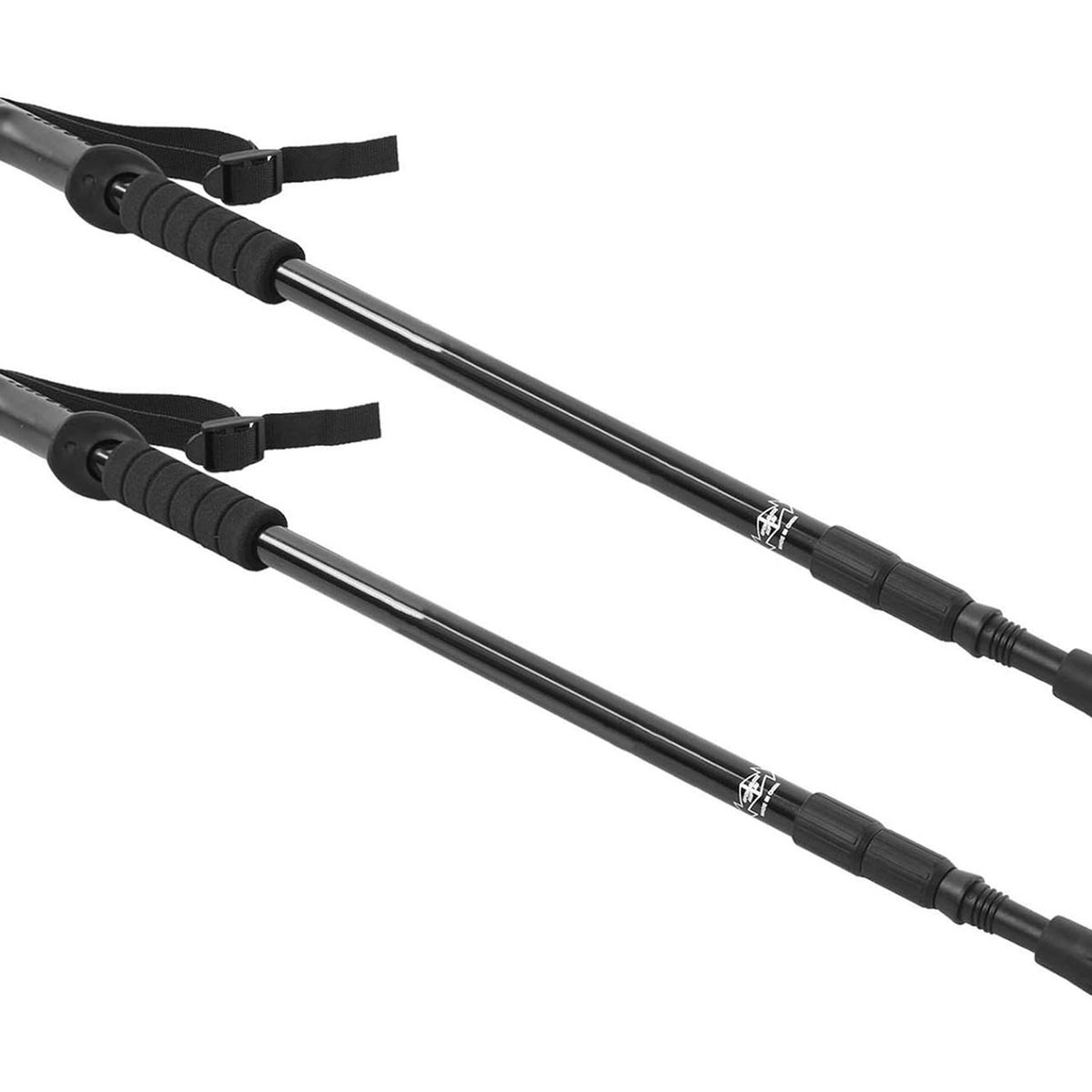 GENERICO - Pack X2 Palo Trekking Baston Ajustable Aluminio Senderismo