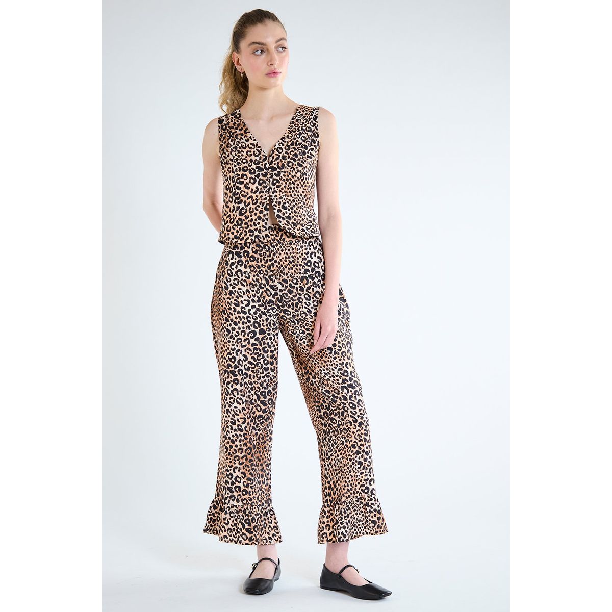 IO - Pantalon Café Mujer Io
