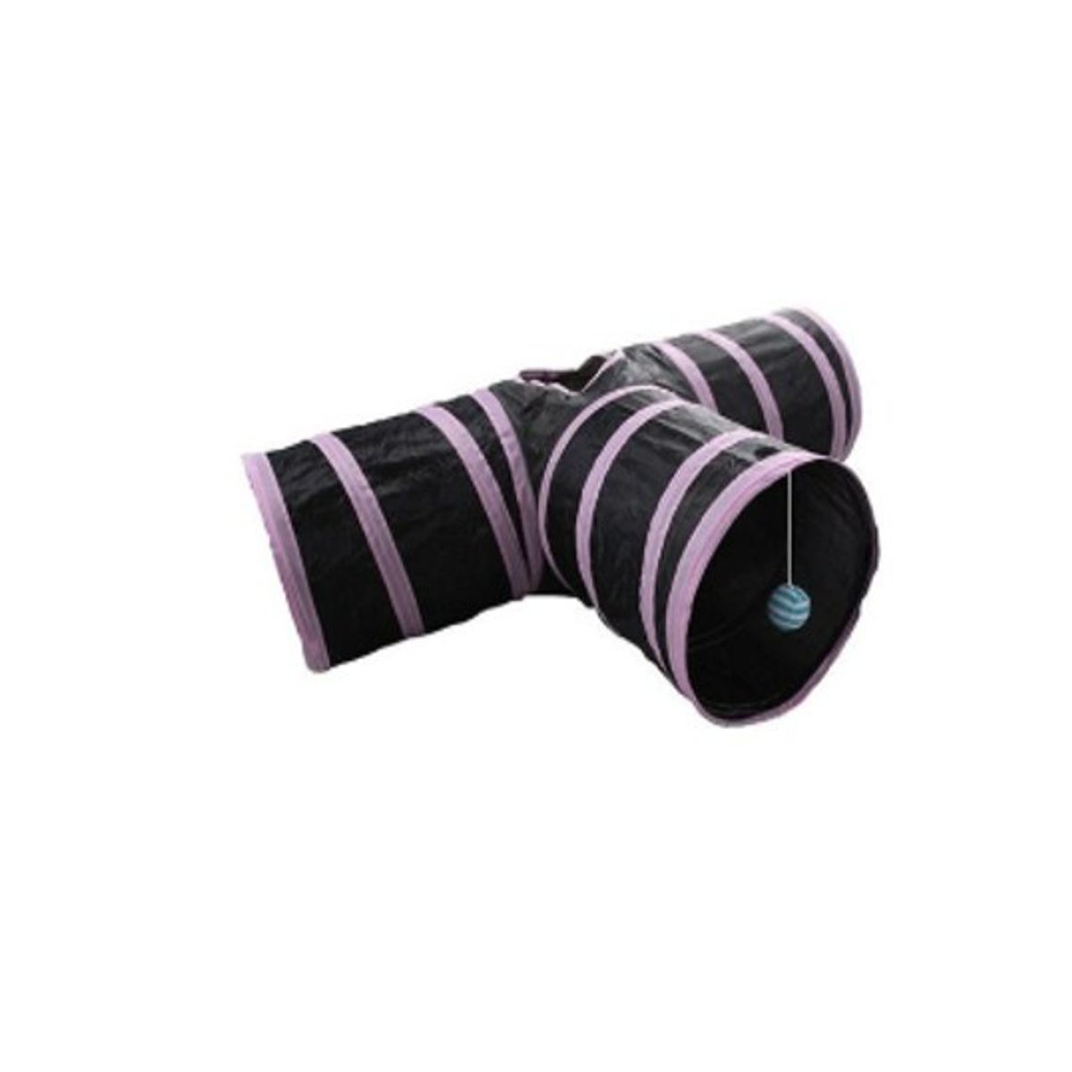 GENERICO - Tunel Gato Plegable Guarida Juguete Interactivo Rosa