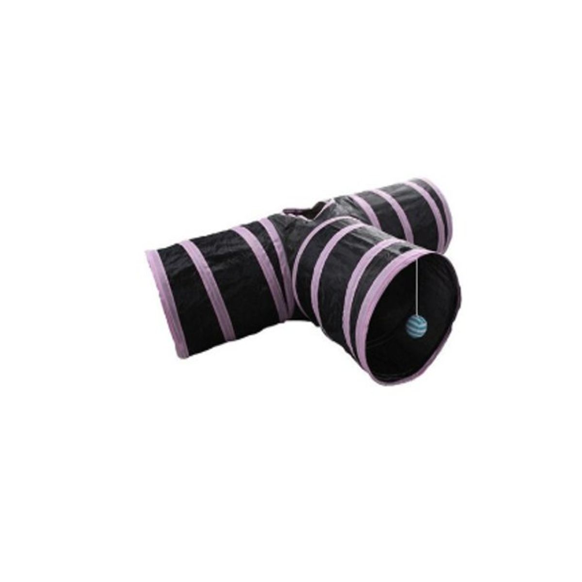 GENERICO - Tunel Gato Plegable Guarida Juguete Interactivo Rosa