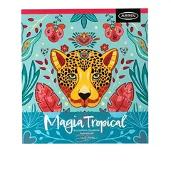 ARTEL - Block para colorear Magia Tropical hojas gruesas