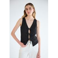 Polera Sin Mangas Negro Mujer