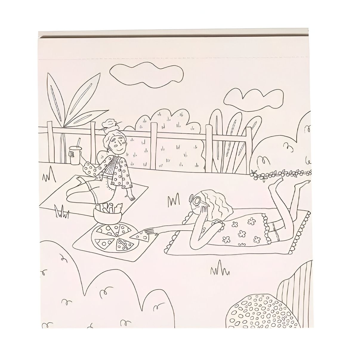 ARTEL - Block para colorear Amigas en Colores hojas gruesas