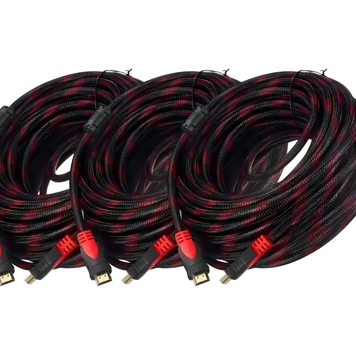 GENERICO - Pack 3 Cables Hdmi 15 Metros 2.0 4k Cables Hdmi Reforzado