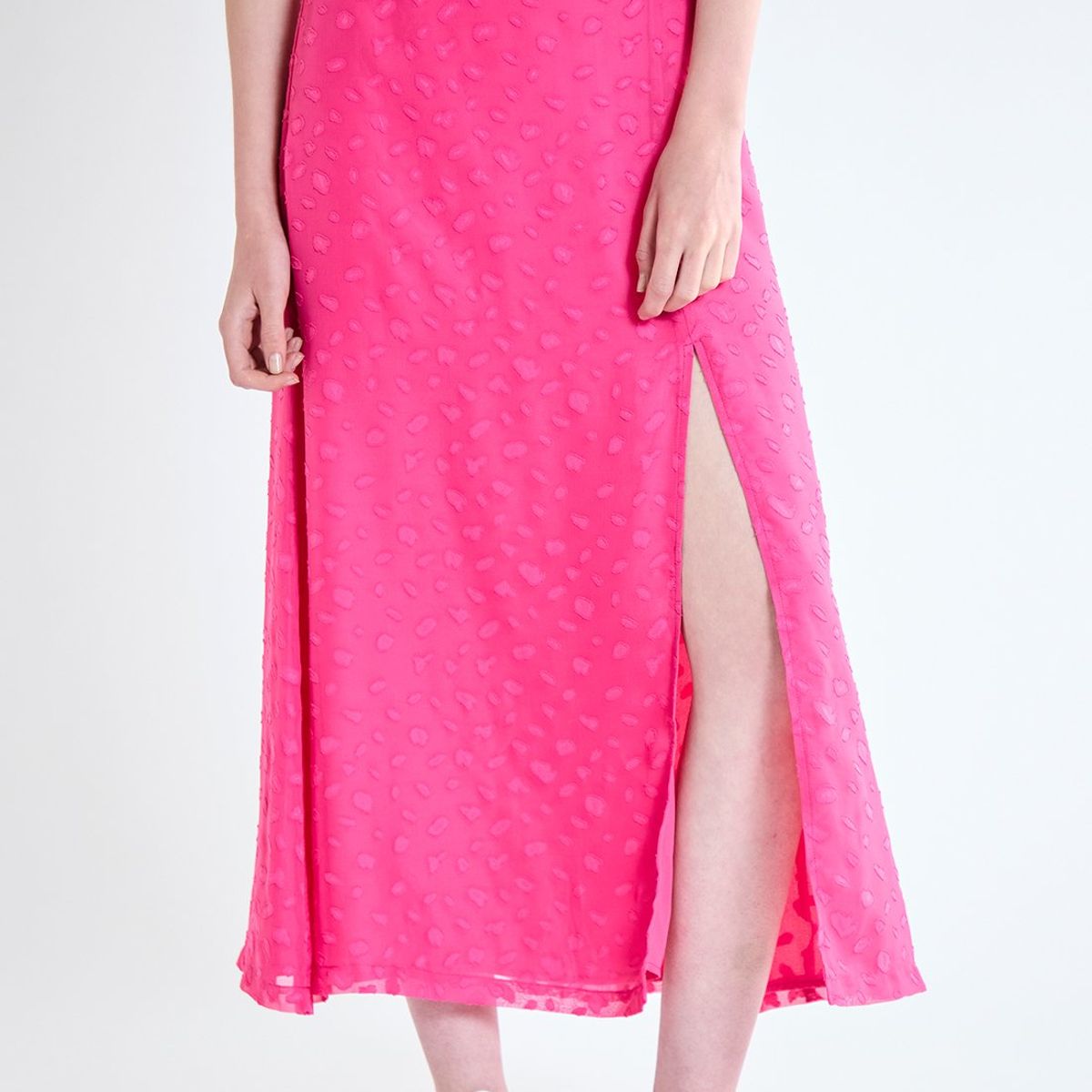 IO - Falda Larga Fucsia Mujer Io