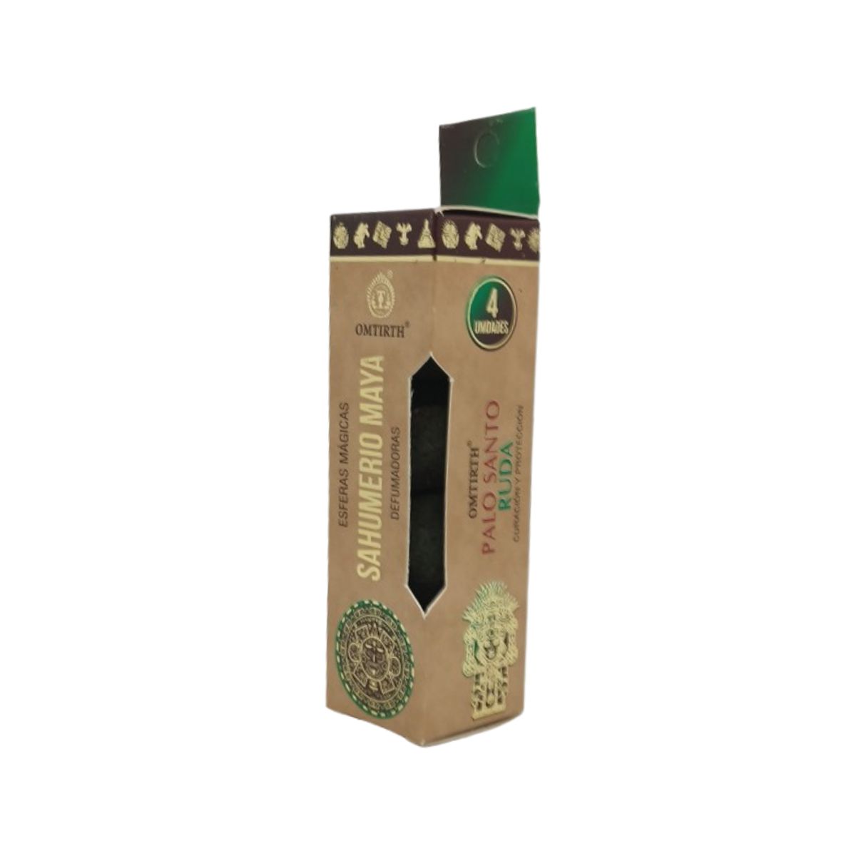 GENERICO - Sahumerio Maya Palo Santo Ruda Omtirth 4 Esferas Magicas
