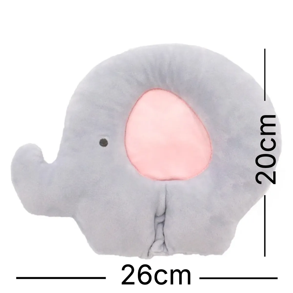 BABY - Suave almohada peluche de elefante para bebé 26 CM