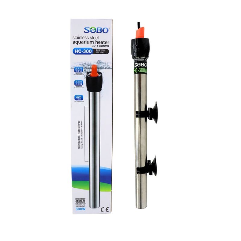 GENERICO - Calefactor De Acero 300w Sobo Para Acuarios Tortuguero