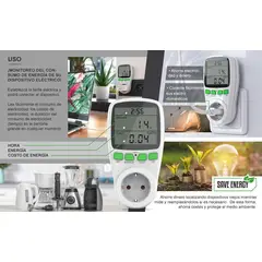 GENERICO - Medidor Watts Calcula Gastos Consumo Electricidad
