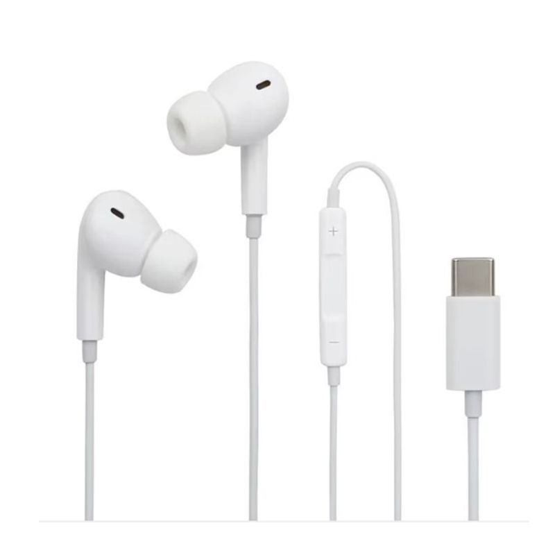 GENERICO - Audífonos Tipo C Blanco  Earphone type C