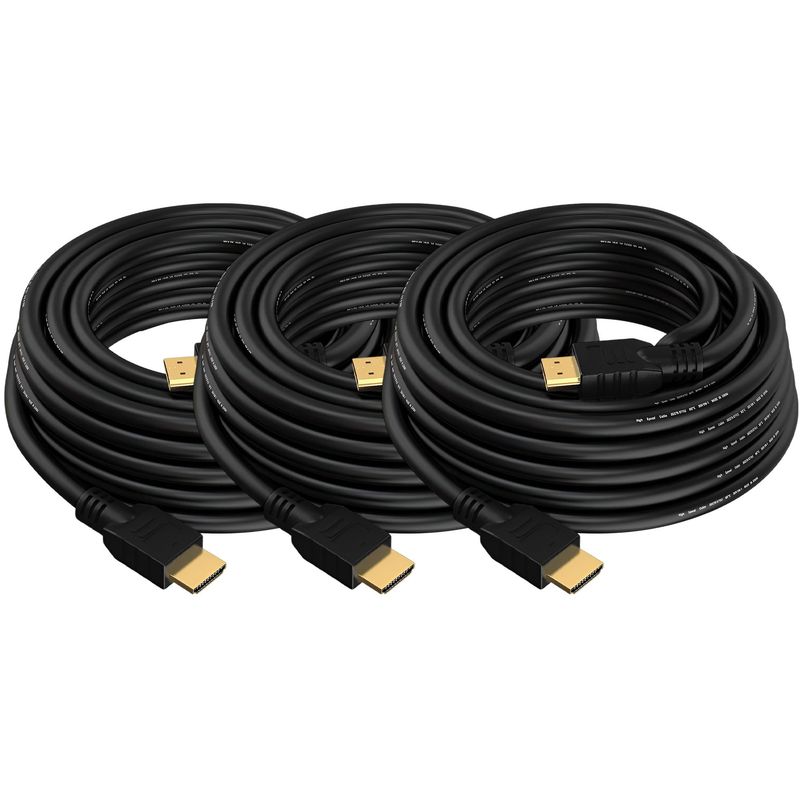 GENERICO - Pack 3 Cables Hdmi 8k 5 Metros Ultra Hd V2.1 Alta Velocidad
