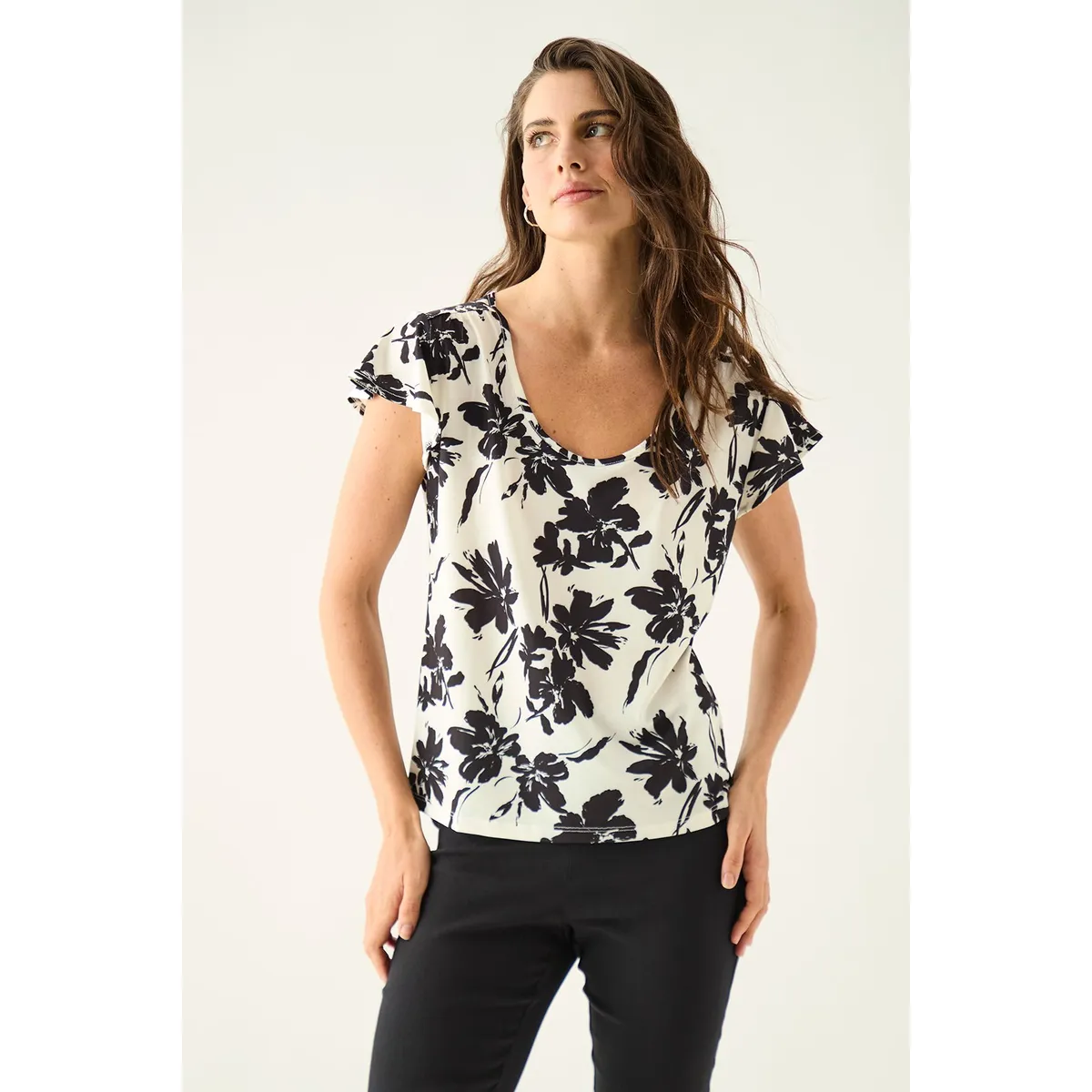 ASH - Polera Manga Corta Negro Mujer Ash