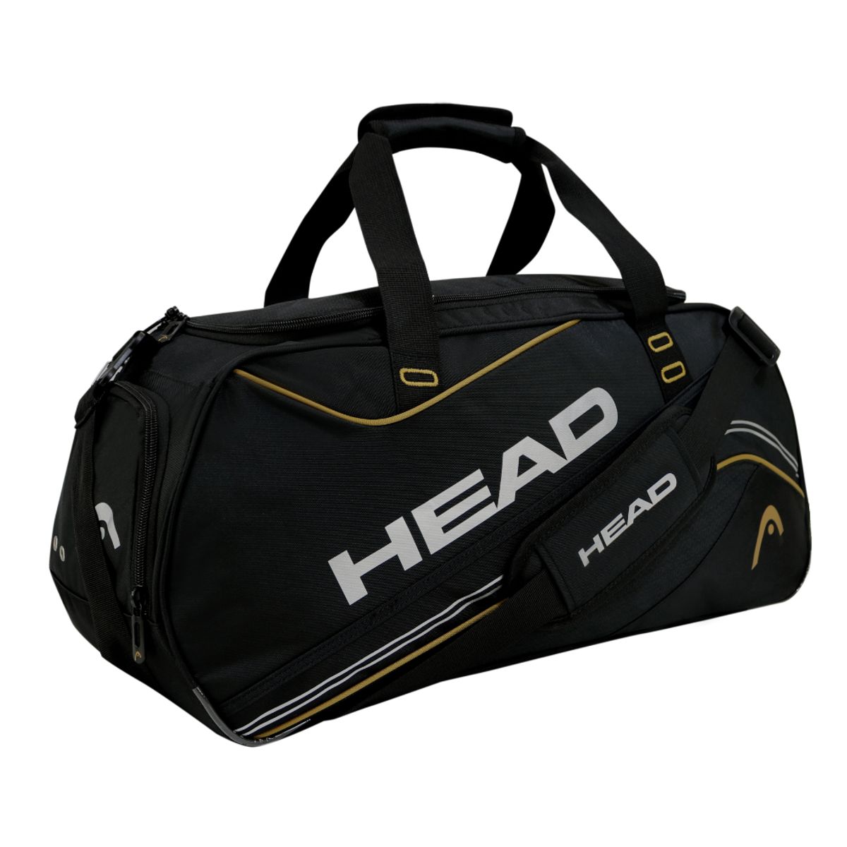 HEAD - Bolso Deportivo Combat 45 Negro Mostaza Head