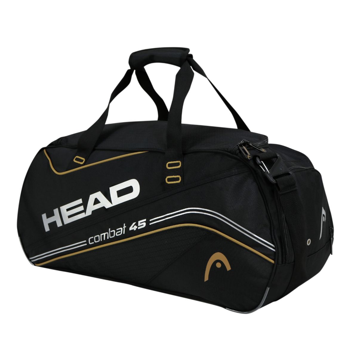 HEAD - Bolso Deportivo Combat 45 Negro Mostaza Head