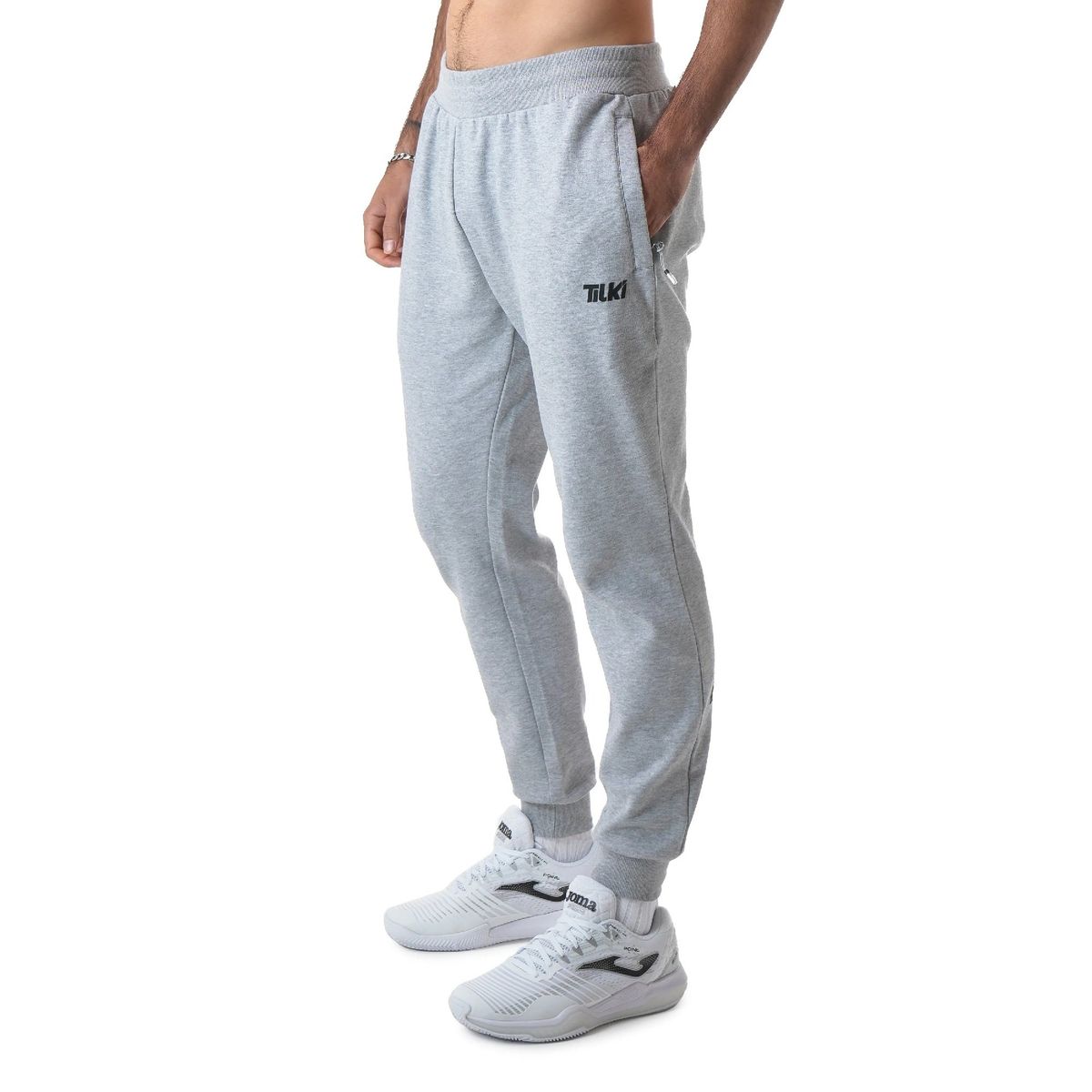 TILKI - Pantalón Tilki Algodón Lehinde Gris Tenis Padel