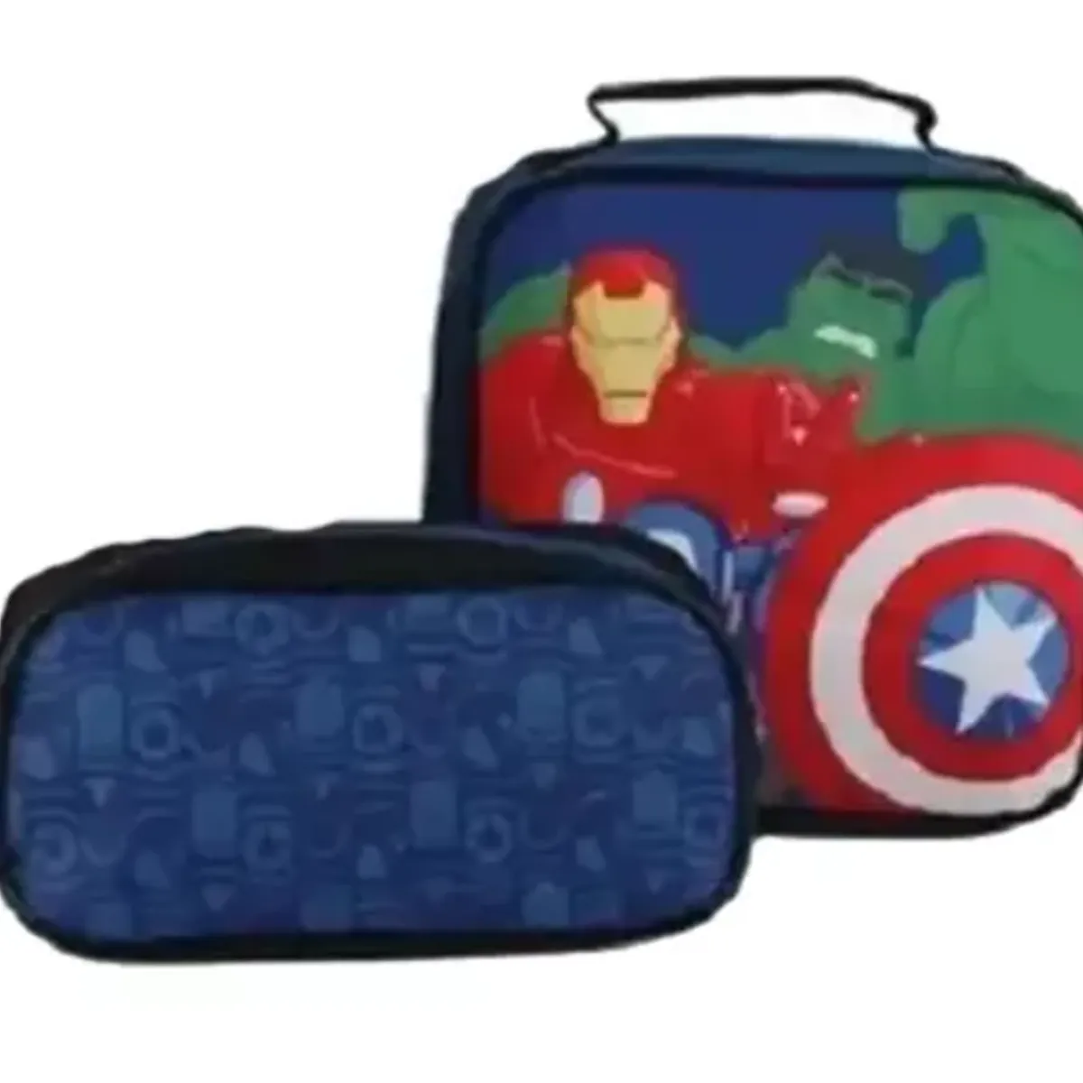 GENERICO - Pack  MochilaTrolley Lonchera Estuche Niño Heroes  Jp Ideas