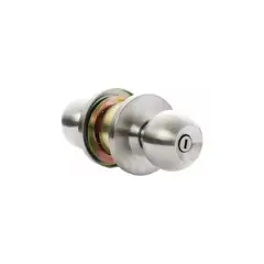 GENERICO - Cerradura De Pomo Para Baño Acero Inoxidable Sin Llave